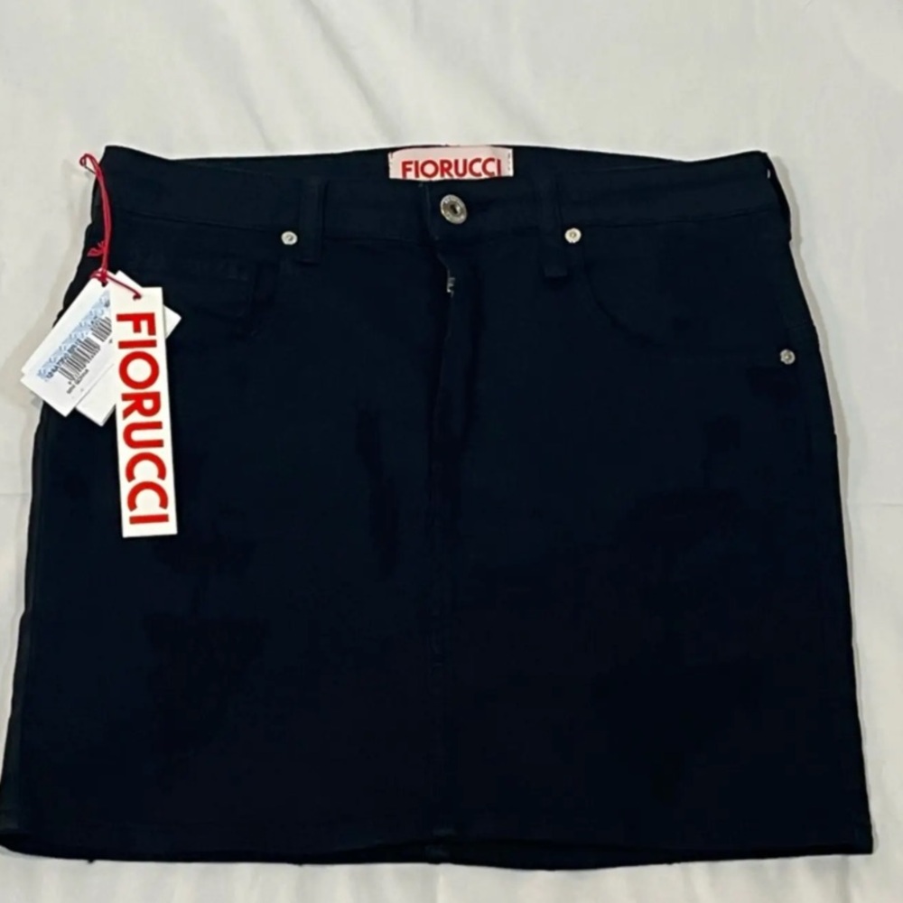 Fiorucci Black Denim Skirt